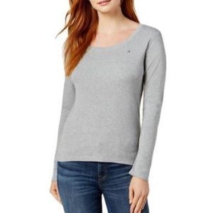 tommy hilfiger gray long sleeve